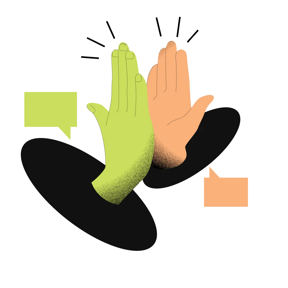 two hands clapping