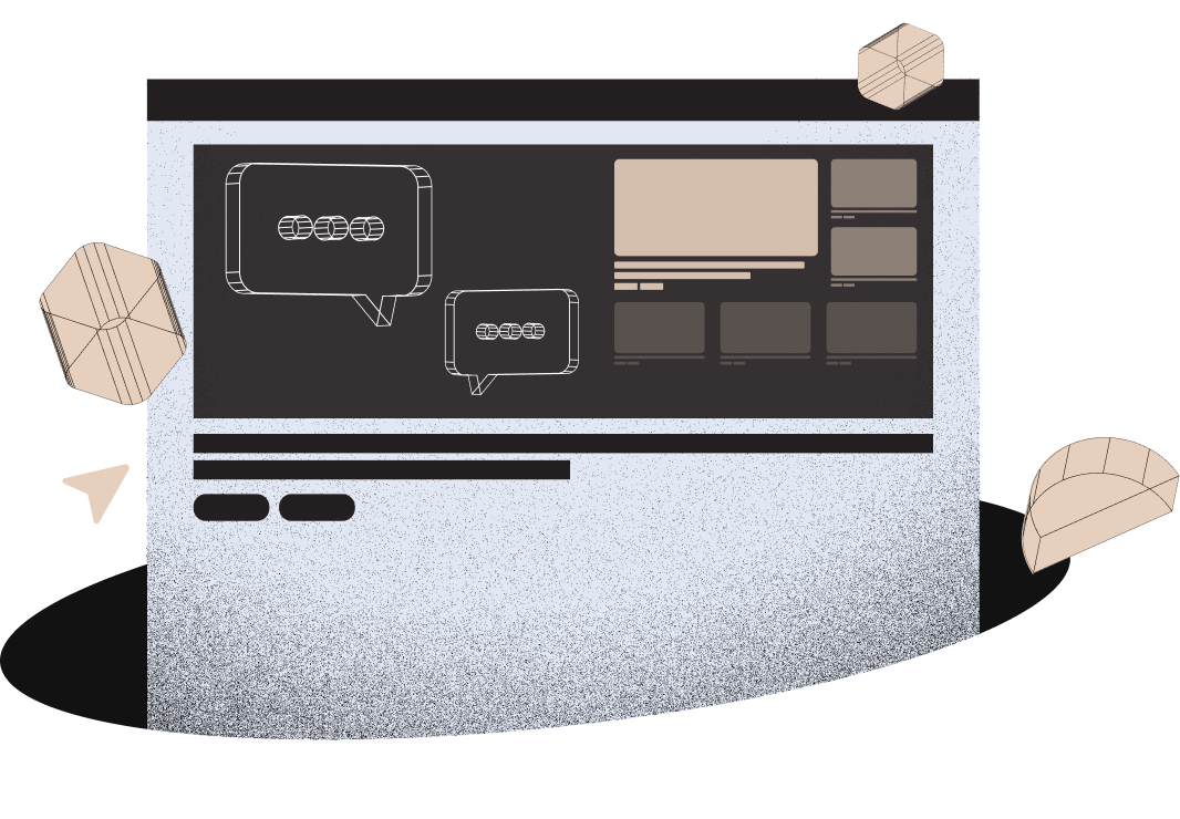 a blog page coming out of a hole